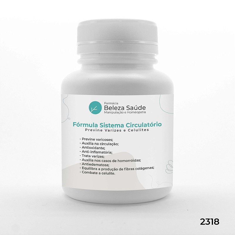Fórmula Sistema Circulatório - Prevenção Varizes e Celulite