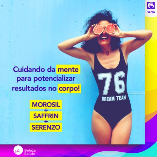 Morosil + Saffrin + Serenzo - Inibidor de Doces e Stress