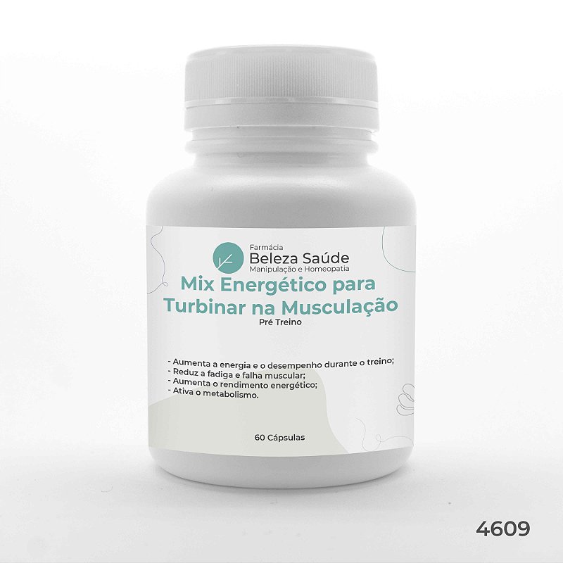 Mix Energético para Turbinar na Musculação - Pré Treino
