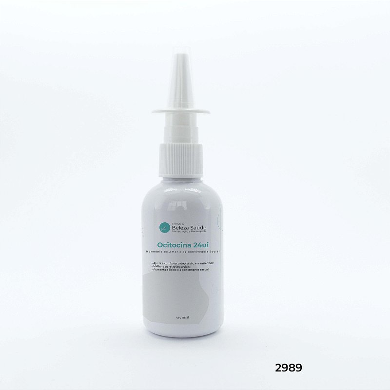 Ocitocina Spray Nasal 24ui - Hormônio do Amor e da Convivência Social
