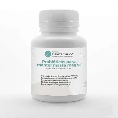 Probióticos para manter massa magra - Pool de Lactobacillus