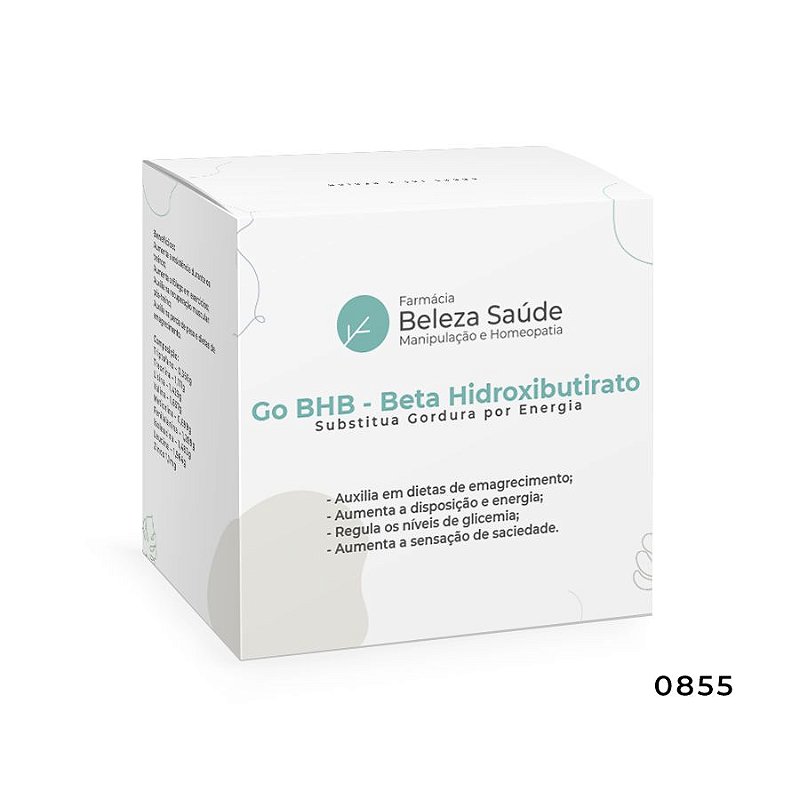 Go Bhb  Beta Hidroxibutirato - Sachê 3 gramas Substitua Gordura por Energia