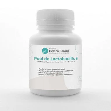 Pool de Lactobacillus - Probiótico para Emagrecer e Permanecer Magro Fórmula Dr. Lair Ribeiro