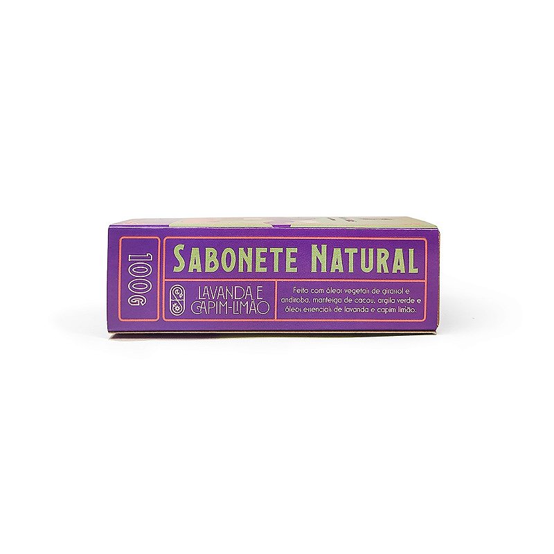 Sabonete Natural de Lavanda e Capim Limão - 100g