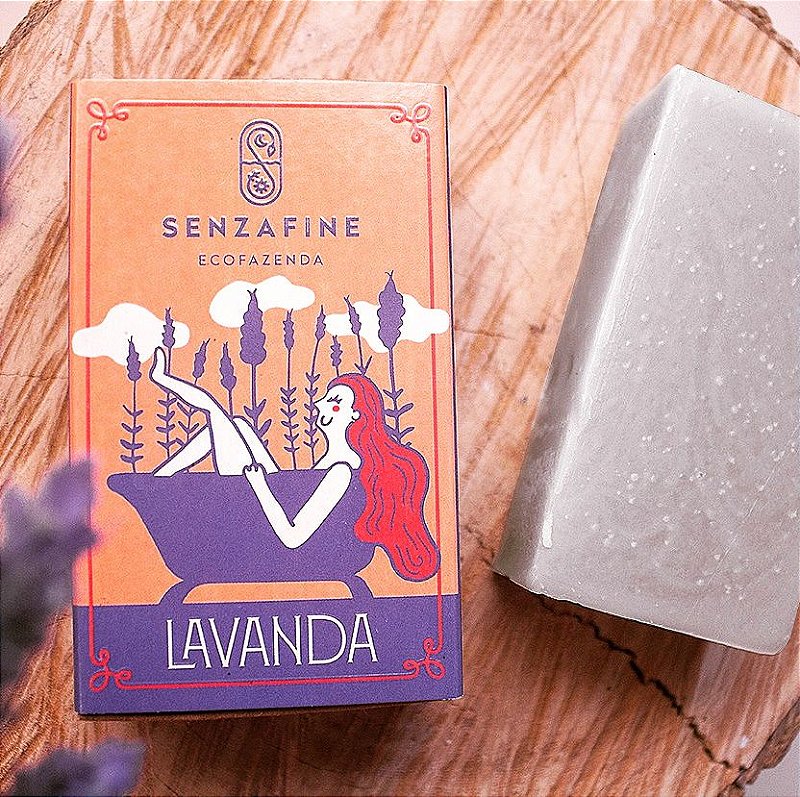 Sabonete Artesanal Natural de Lavanda - 100g