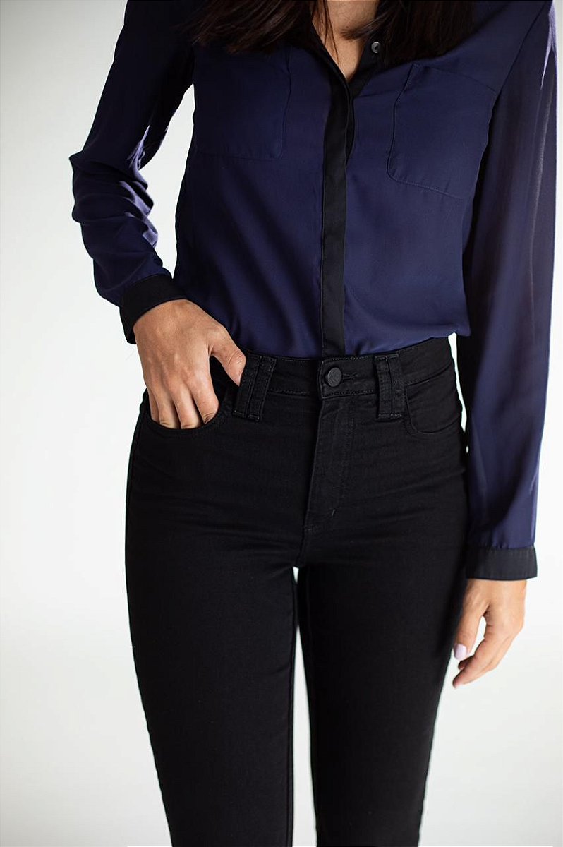 Calça Jeans Boot Cut Preta - Los Angeles