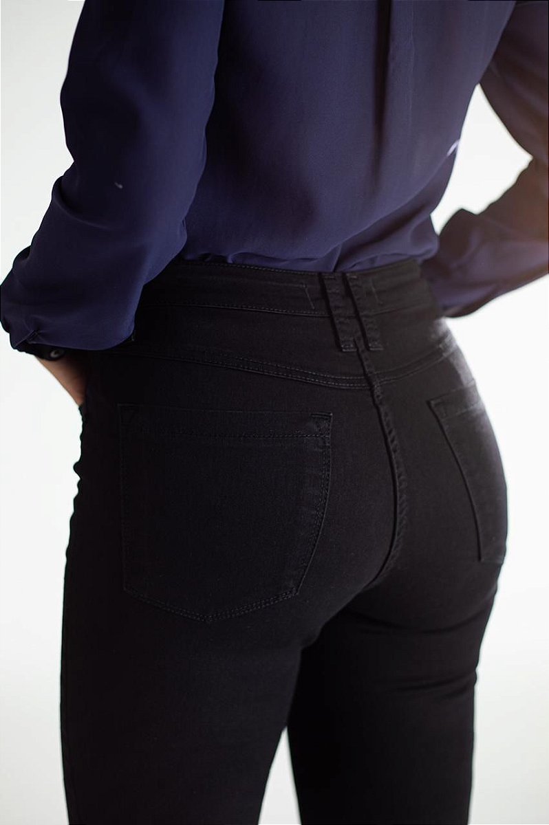 Calça Jeans Boot Cut Preta - Los Angeles