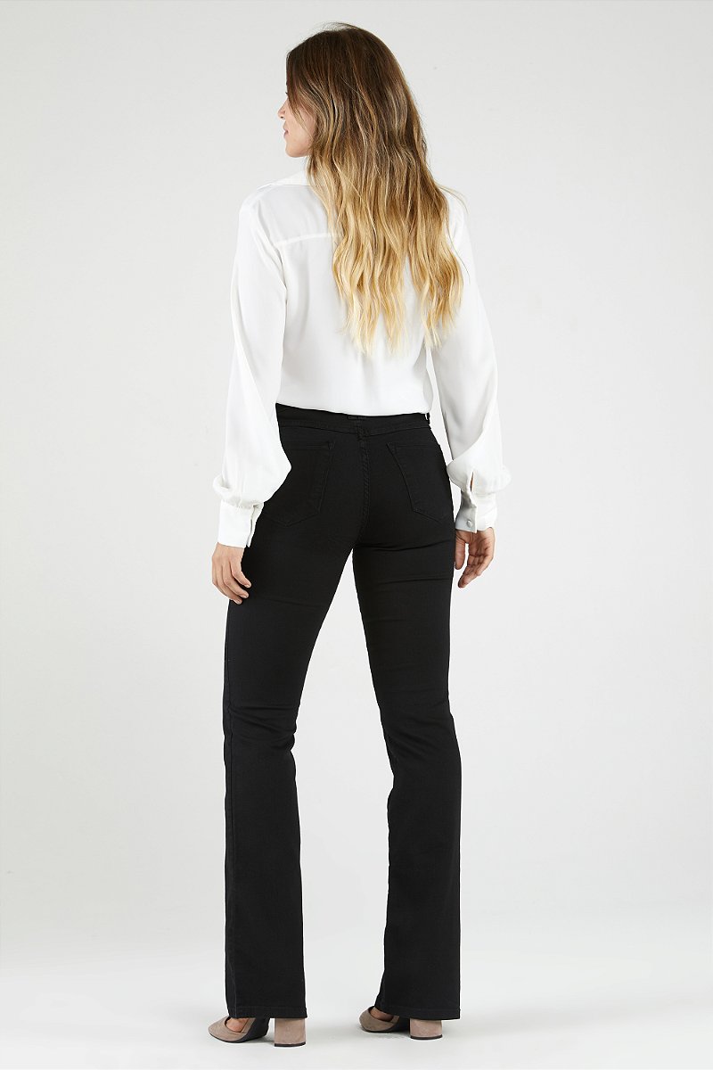 Calça Jeans Boot Cut Preta - Los Angeles