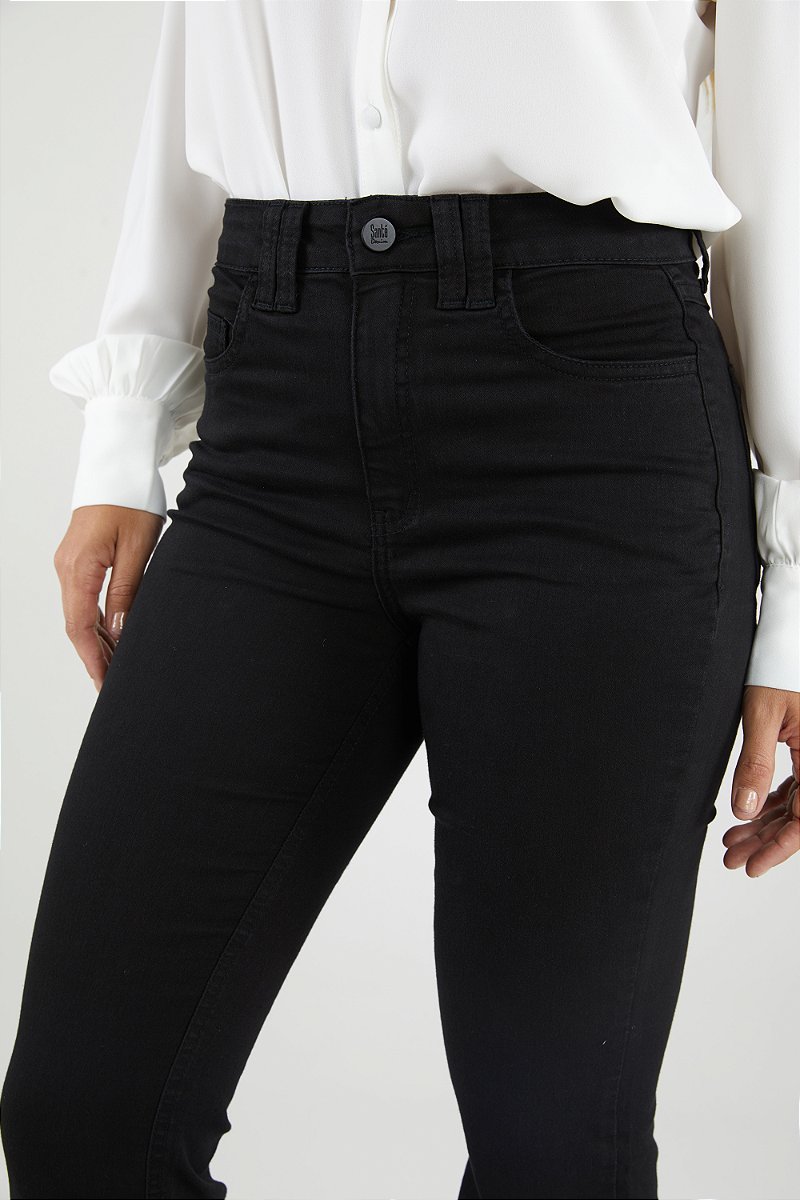 Calça Jeans Boot Cut Preta - Los Angeles