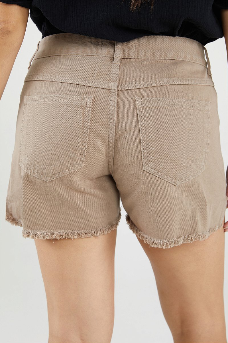 Shorts Sarja Bege - Bamberg