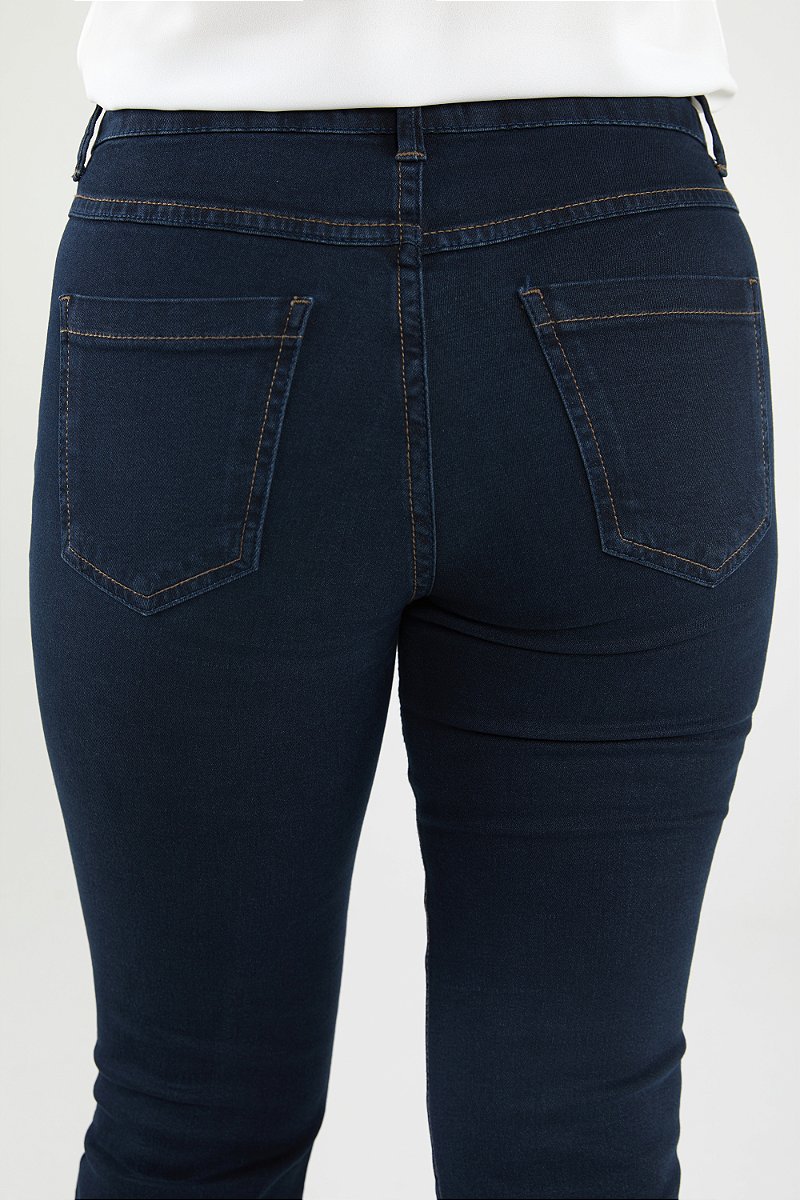 Calça Jeans Pantacourt Black and Blue - Liverpool