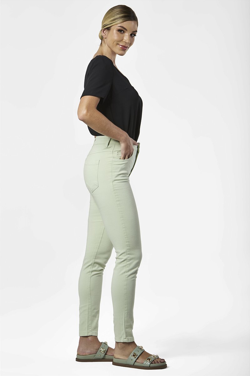Calça Jeans Skinny Verde - Calgary