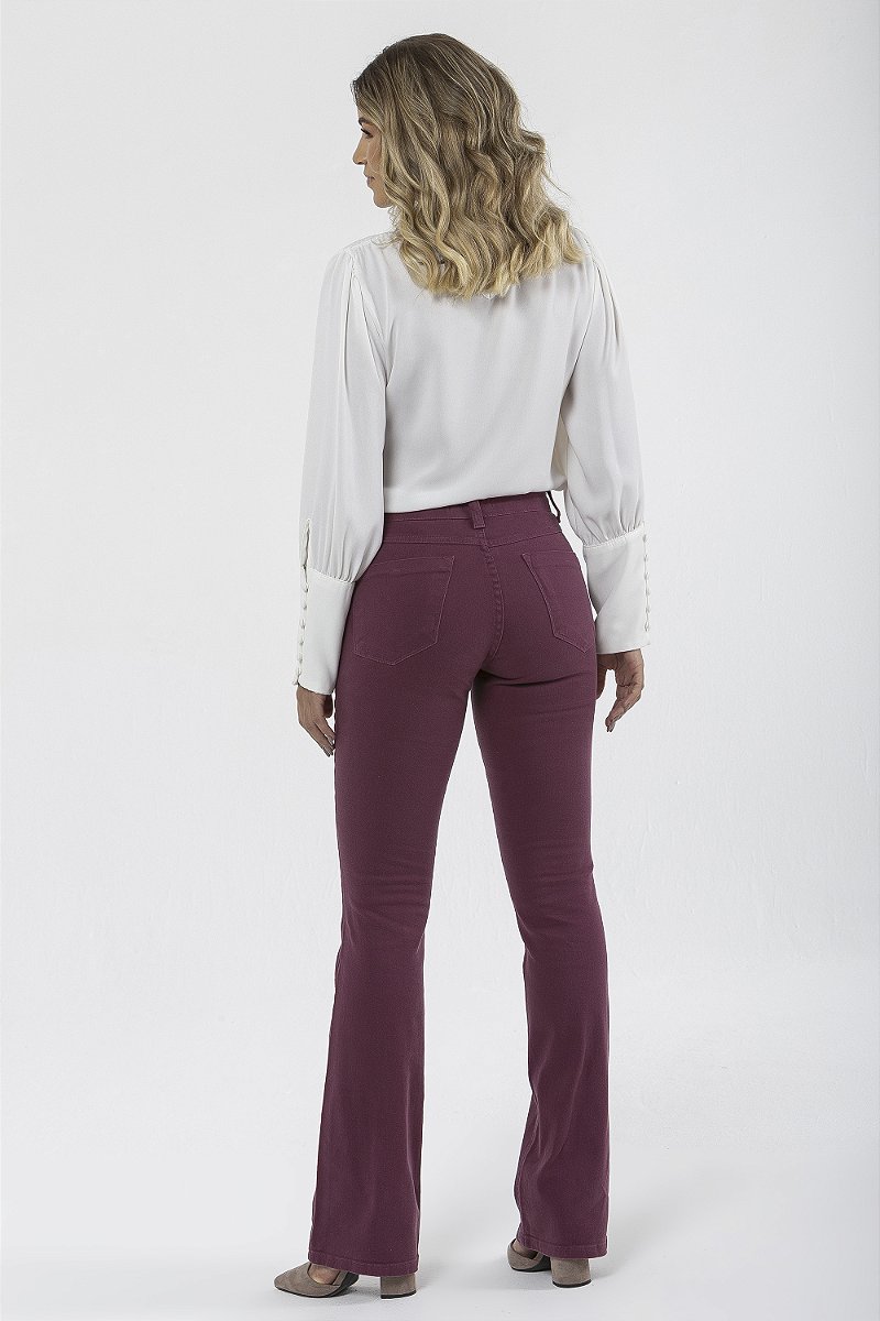 Calça Boot Cut Cereja - Halifax