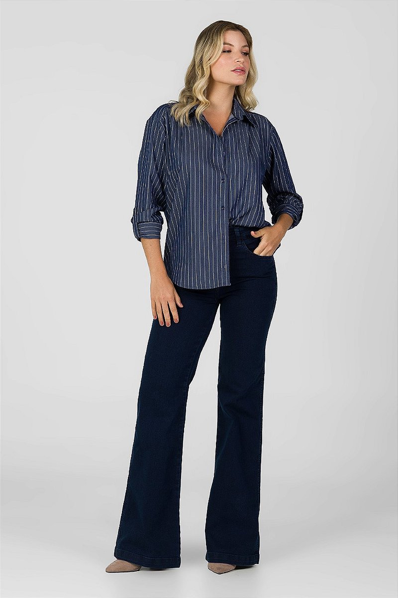 Calça Jeans Wide Leg - Lausanne
