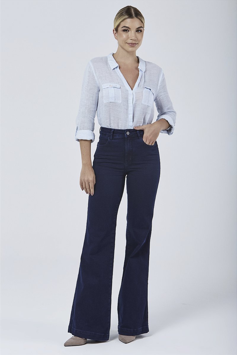 Calça Jeans Wide Leg - Lausanne
