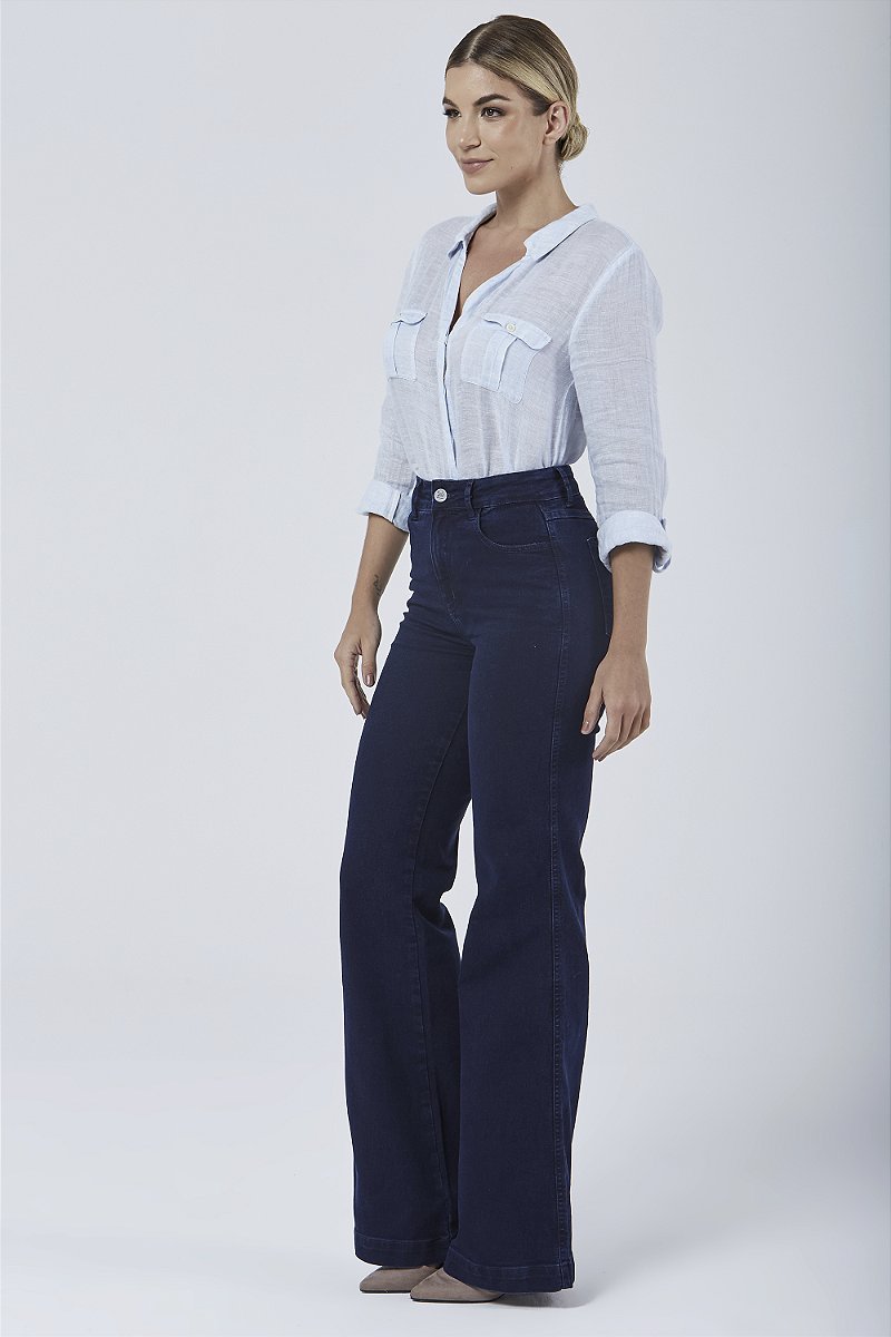 Calça Jeans Wide Leg - Lausanne