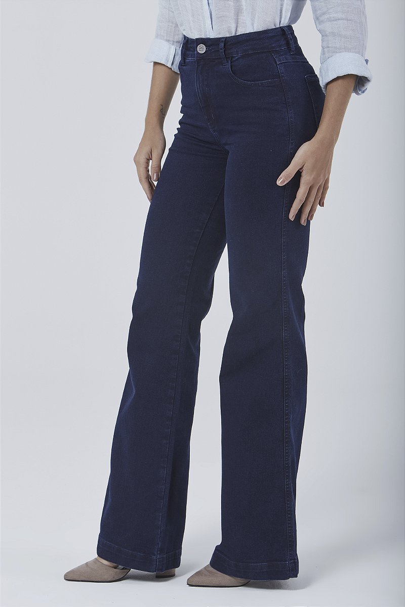 Calça Jeans Wide Leg - Lausanne
