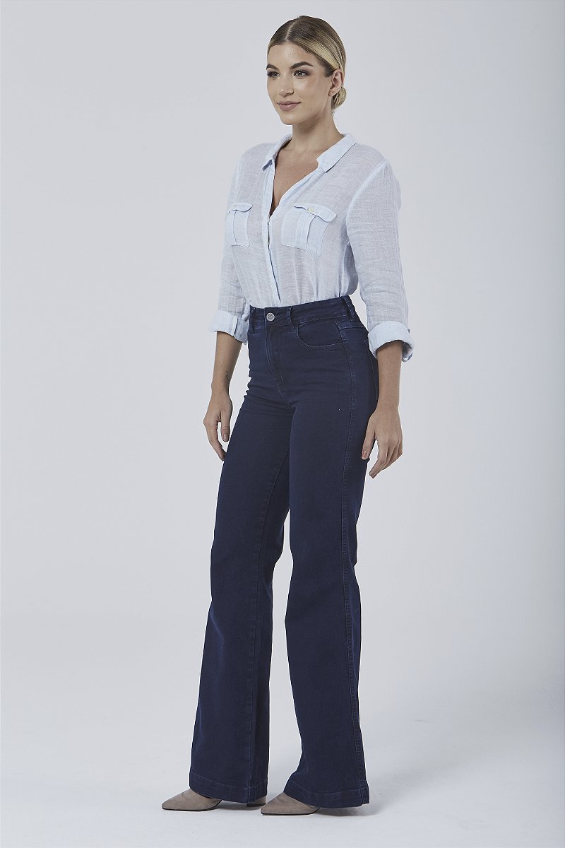 Calça Jeans Wide Leg - Lausanne