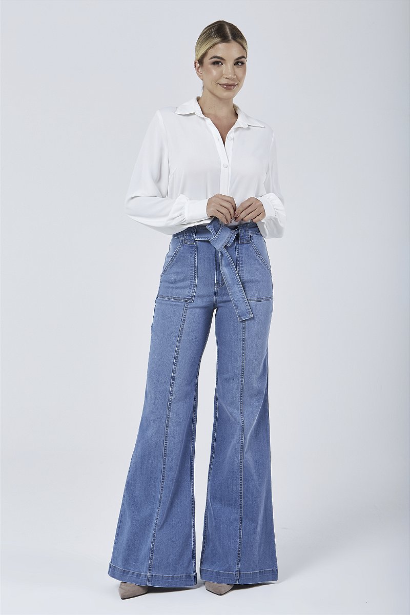 Calça Jeans Pantalona - Montreux