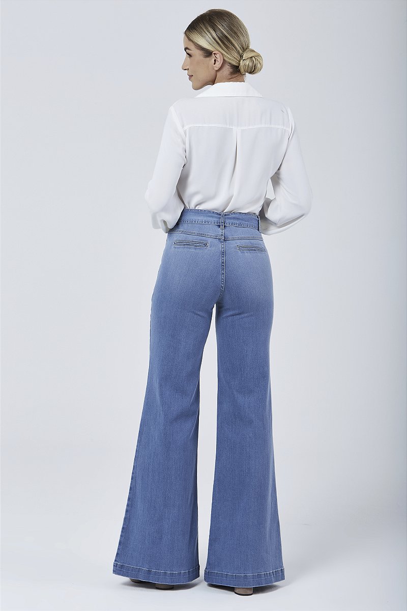 Calça Jeans Pantalona - Montreux