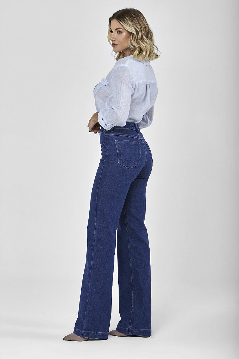 Calça Jeans Wide Leg- Algarve