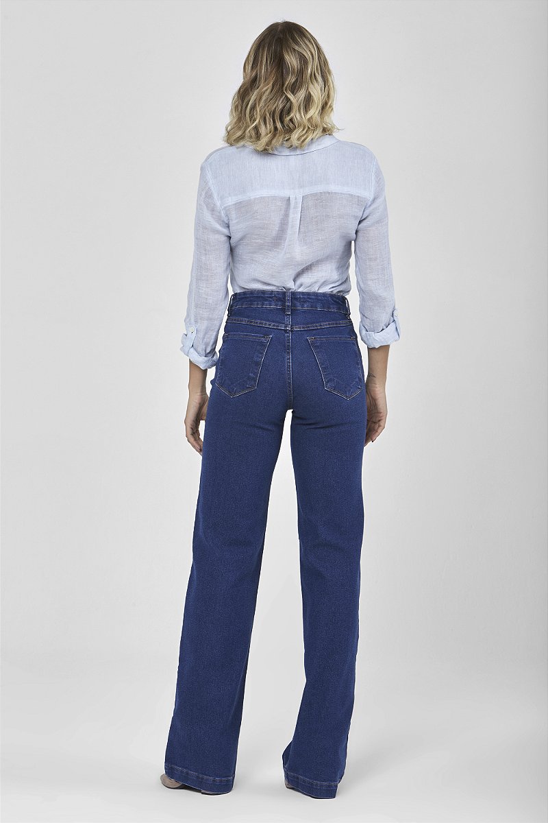 Calça Jeans Wide Leg- Algarve