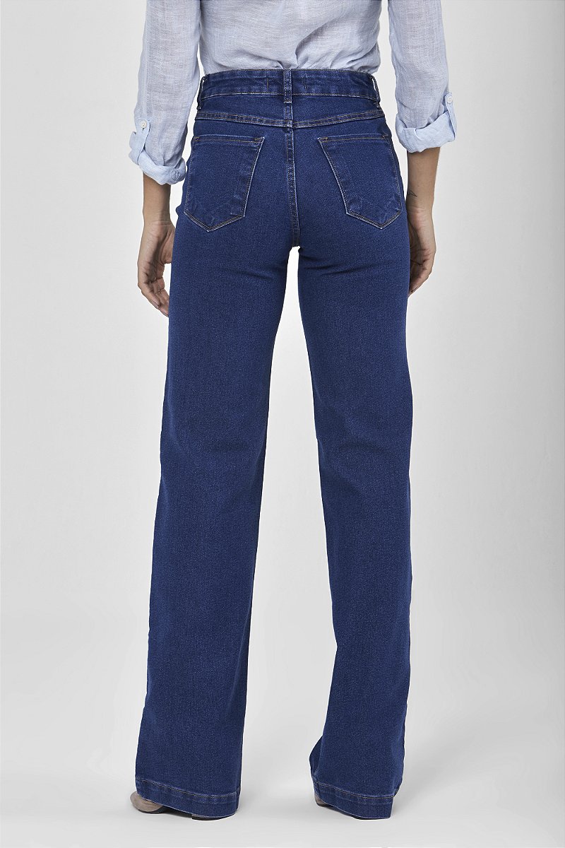 Calça Jeans Wide Leg- Algarve
