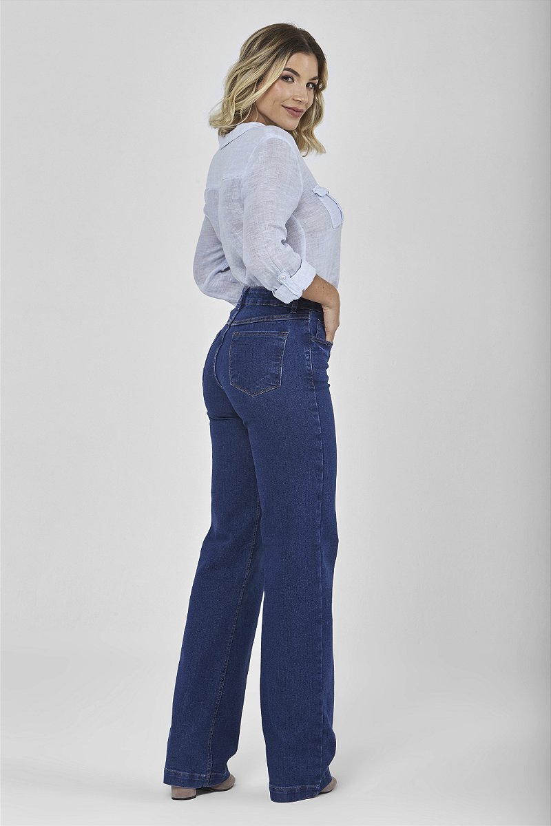 Calça Jeans Wide Leg- Algarve