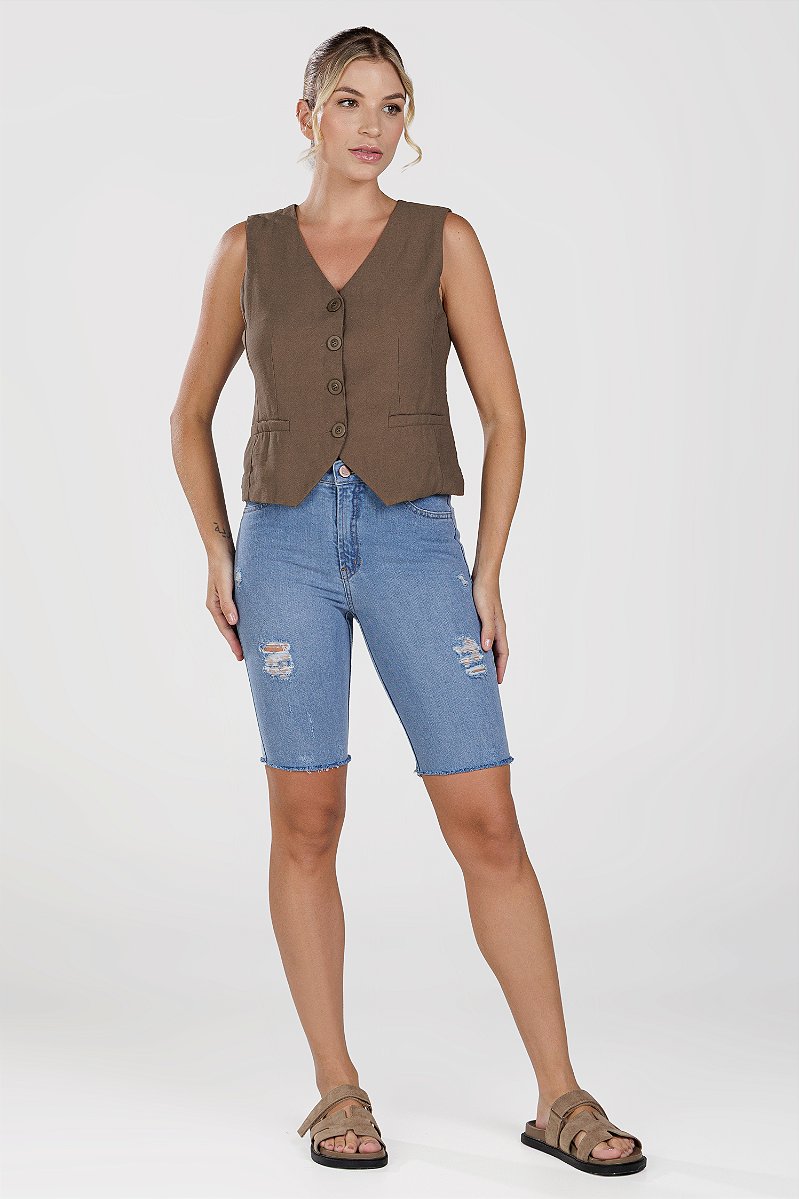 Bermuda Jeans Ciclista - Soledad