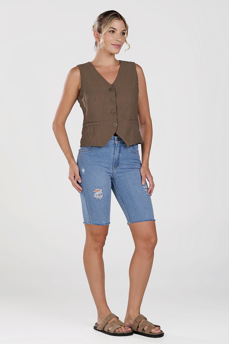Bermuda Jeans Ciclista - Soledad