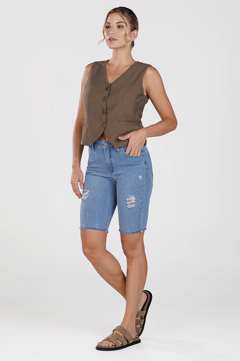 Bermuda Jeans Ciclista - Soledad