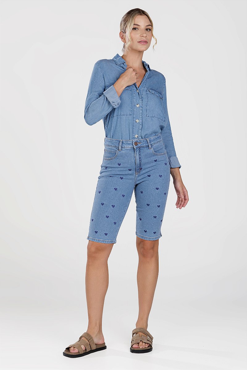 Bermuda Ciclista Jeans - San Pablo