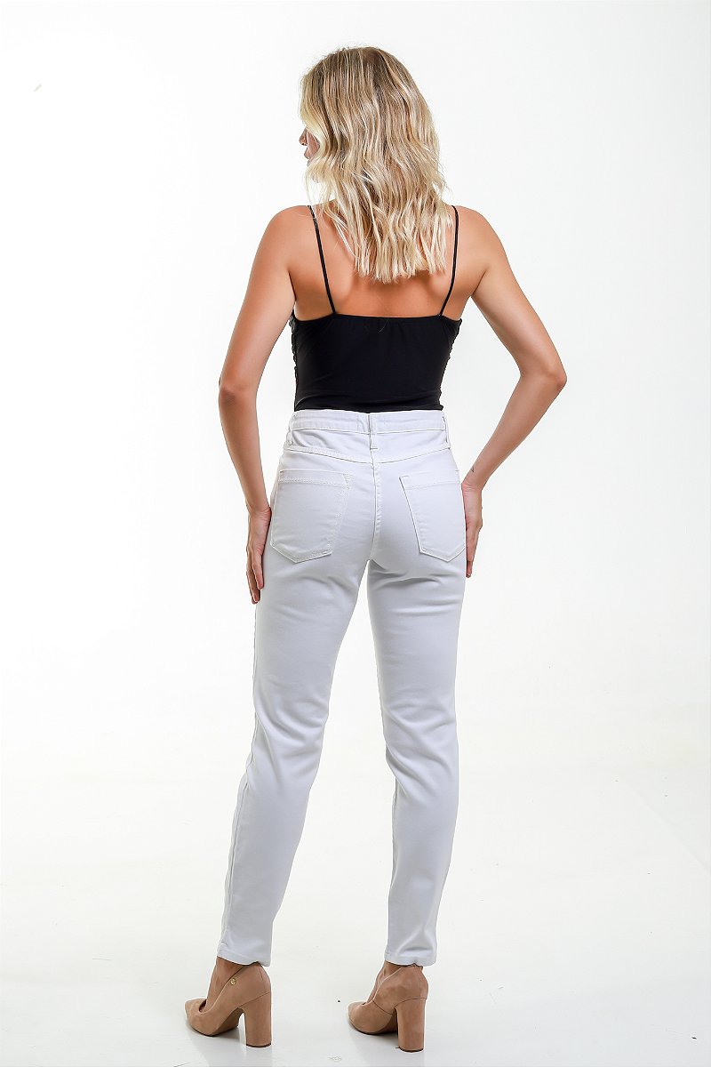 Calça Sarja Skinny Branca - Murcia