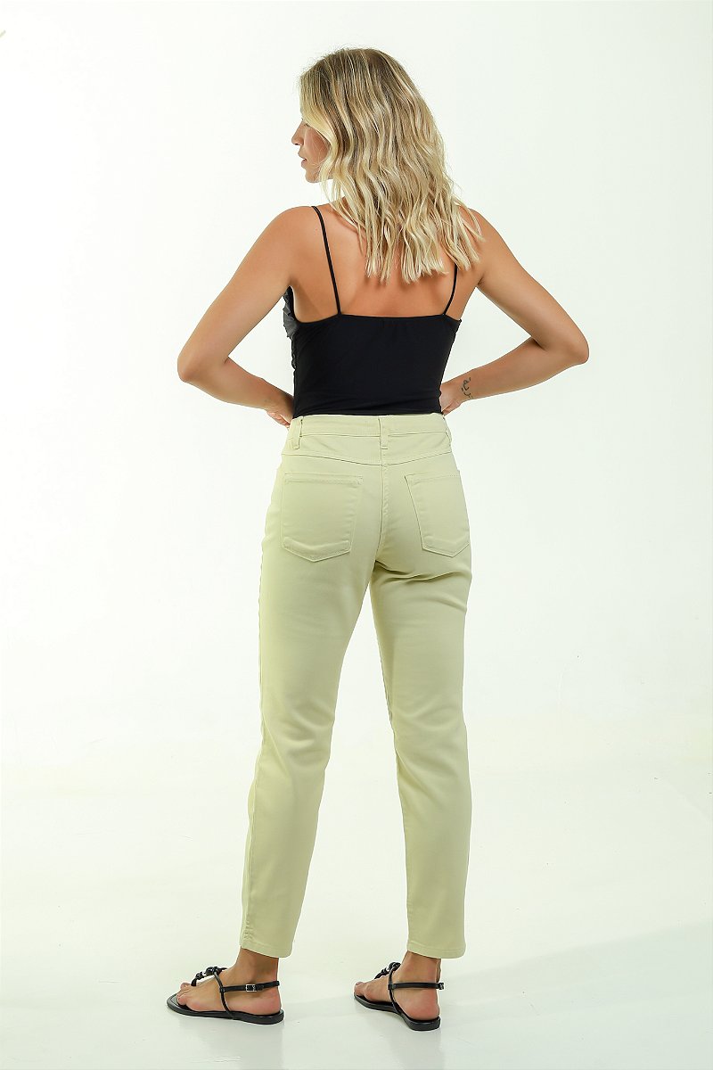 Calça Sarja Skinny Amarela - Assis