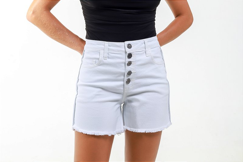 Shorts Sarja Branco - Andaluzia