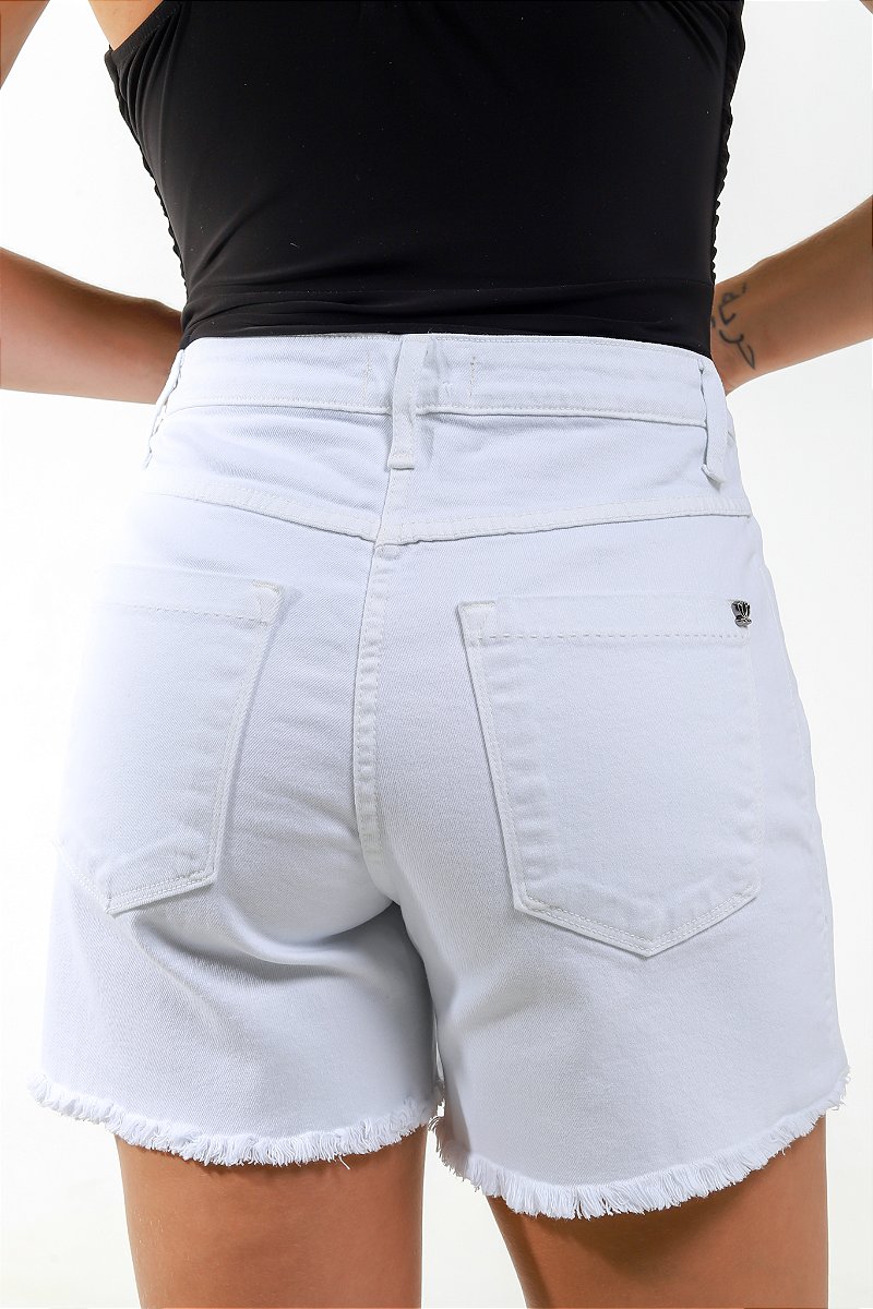 Shorts Sarja Branco - Andaluzia