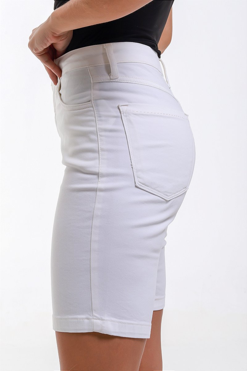 Bermuda Sarja Off White - Santos