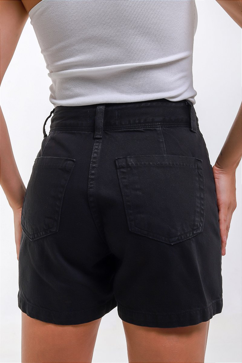 Shorts Sarja Preto - Cirene
