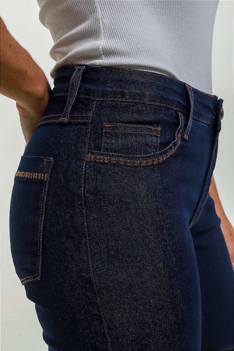 Bermuda Jeans Black And Blue - Vitória
