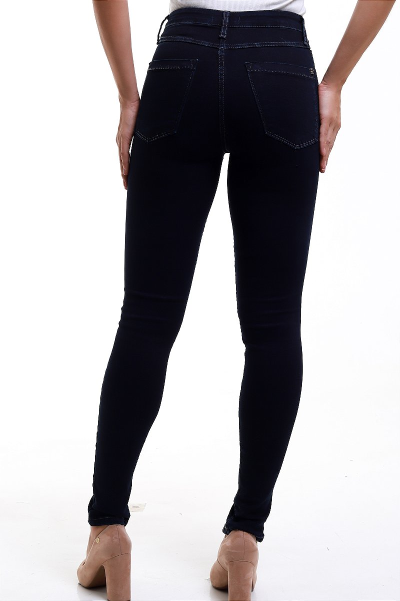 Calça Jeans Skinny Black and Blue - Barcelona