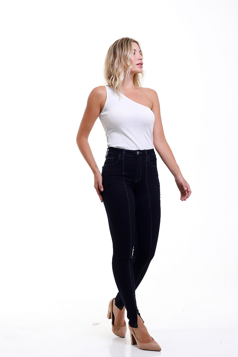 Calça Jeans Skinny Black and Blue - Barcelona