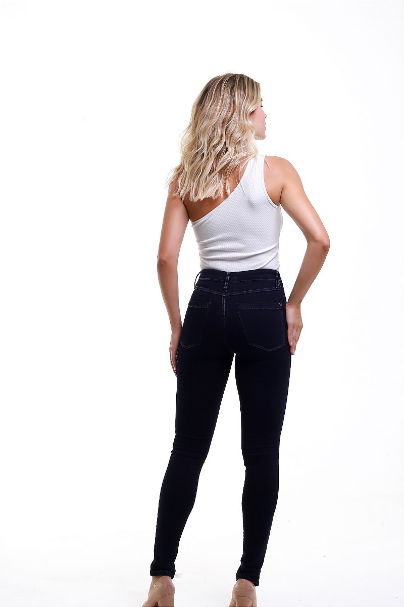 Calça Jeans Skinny Black and Blue - Barcelona