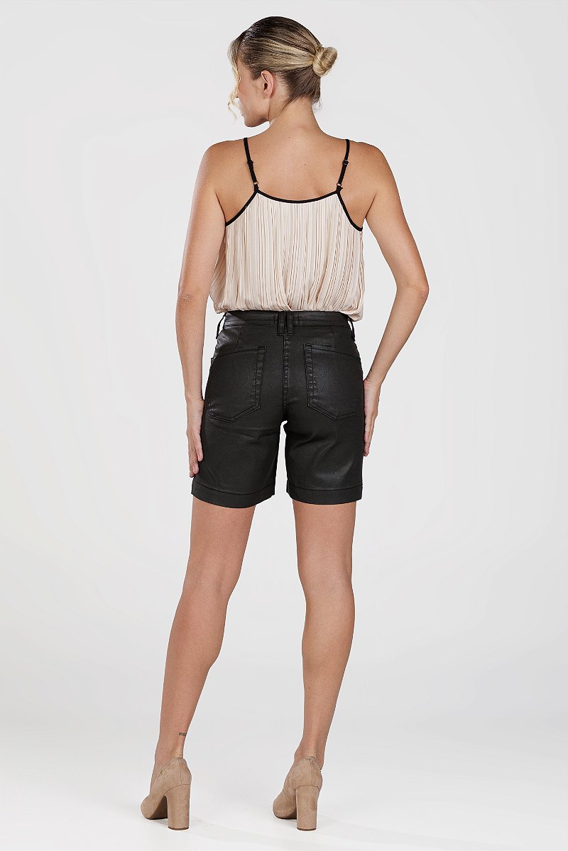 Shorts Resinado Preto - Ibiza