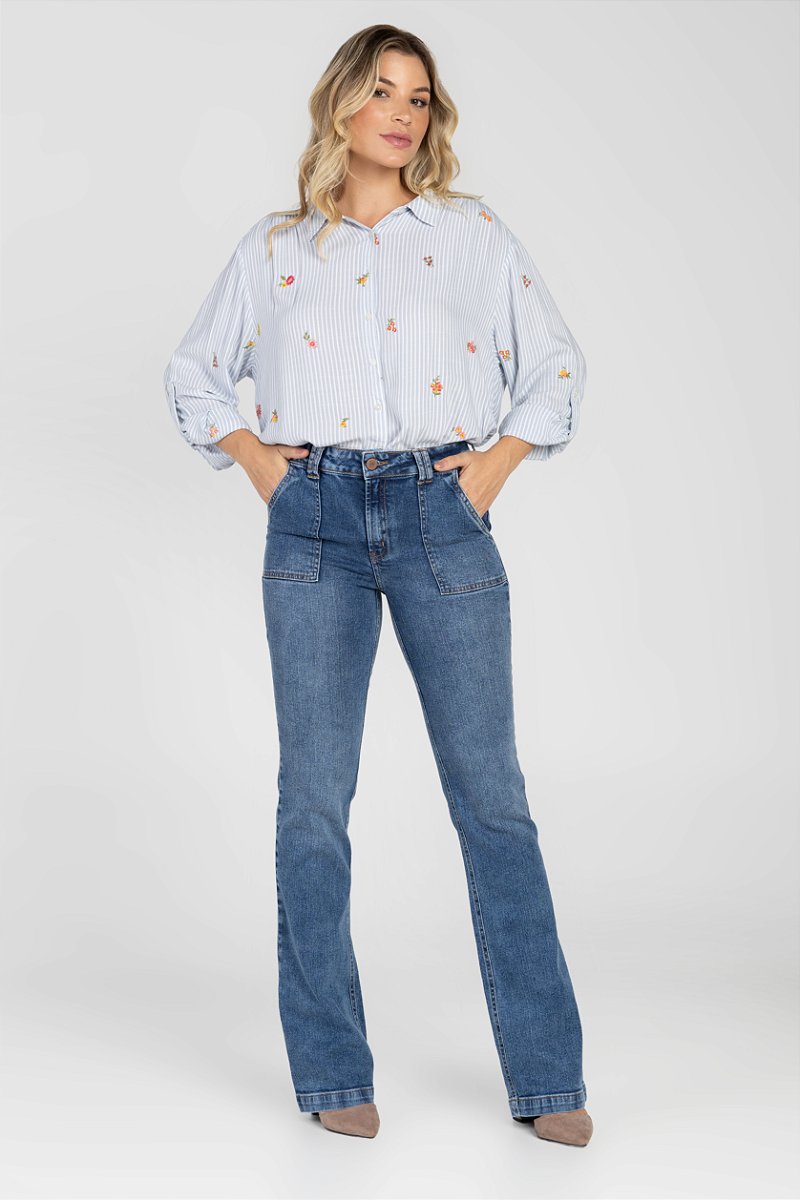 Calça Jeans Boot Cut - Indonésia