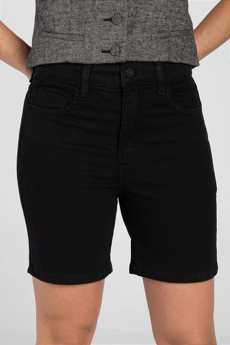 Shorts Sarja Preto - Camboja