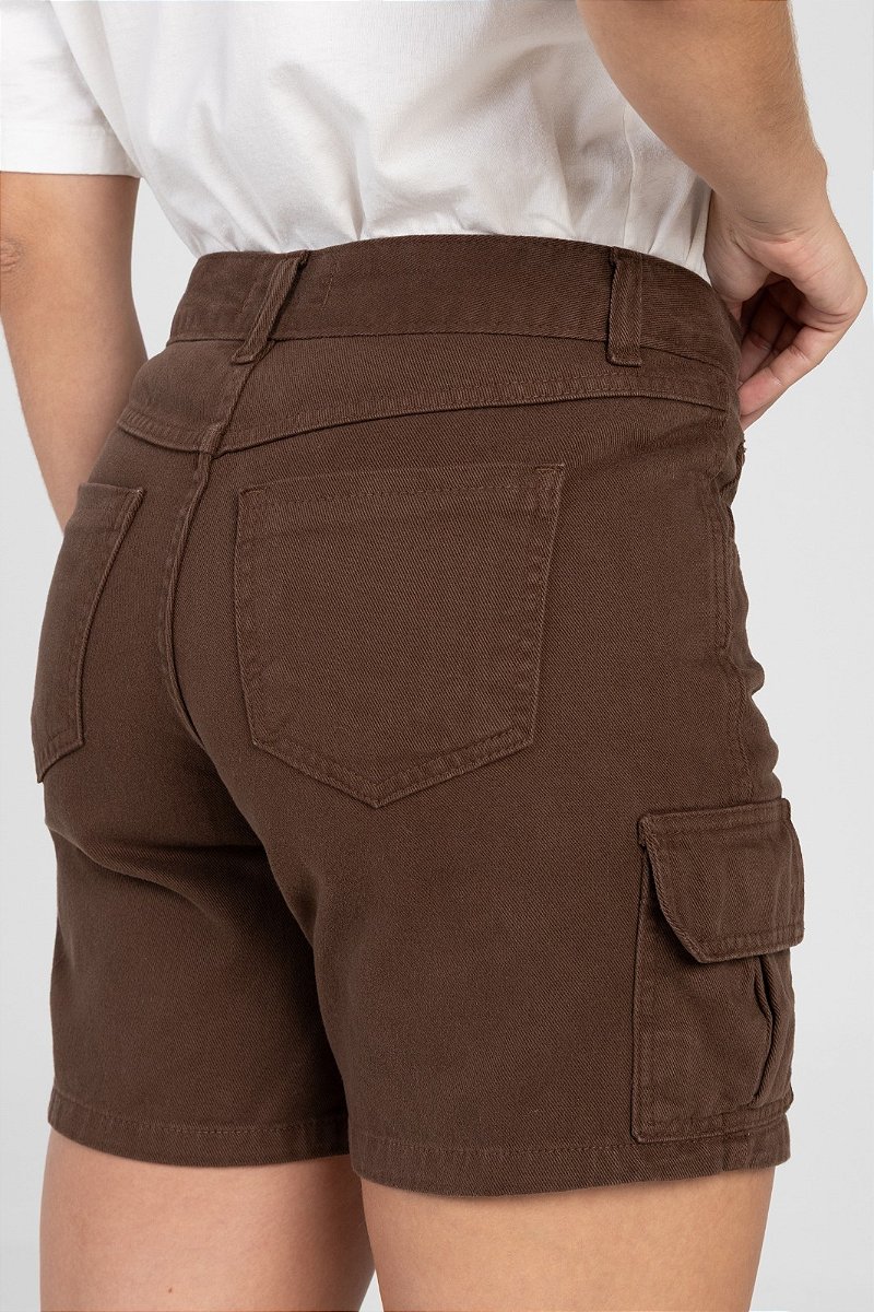 Shorts Cargo Mid Marrom - Komodo