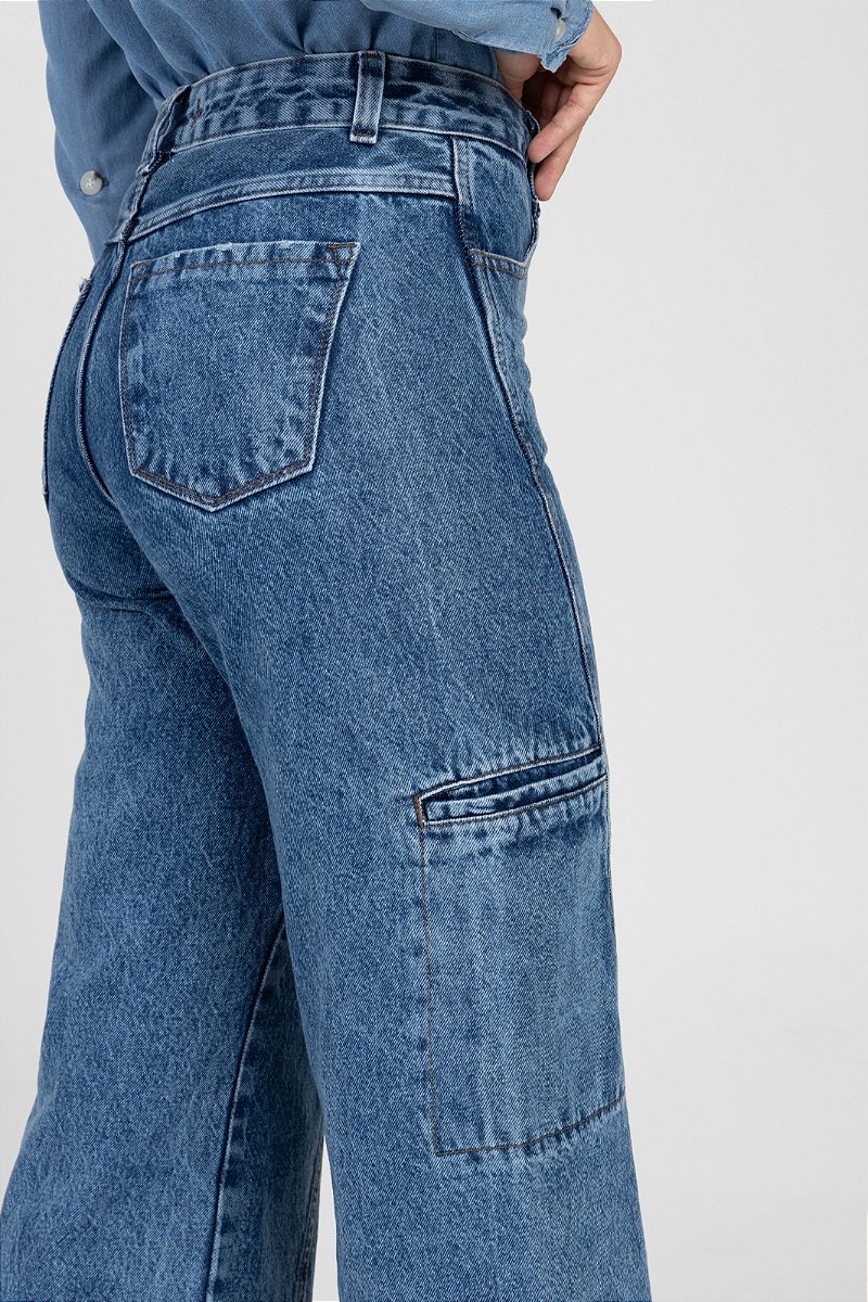 Calça Jeans Pantalona - Bali