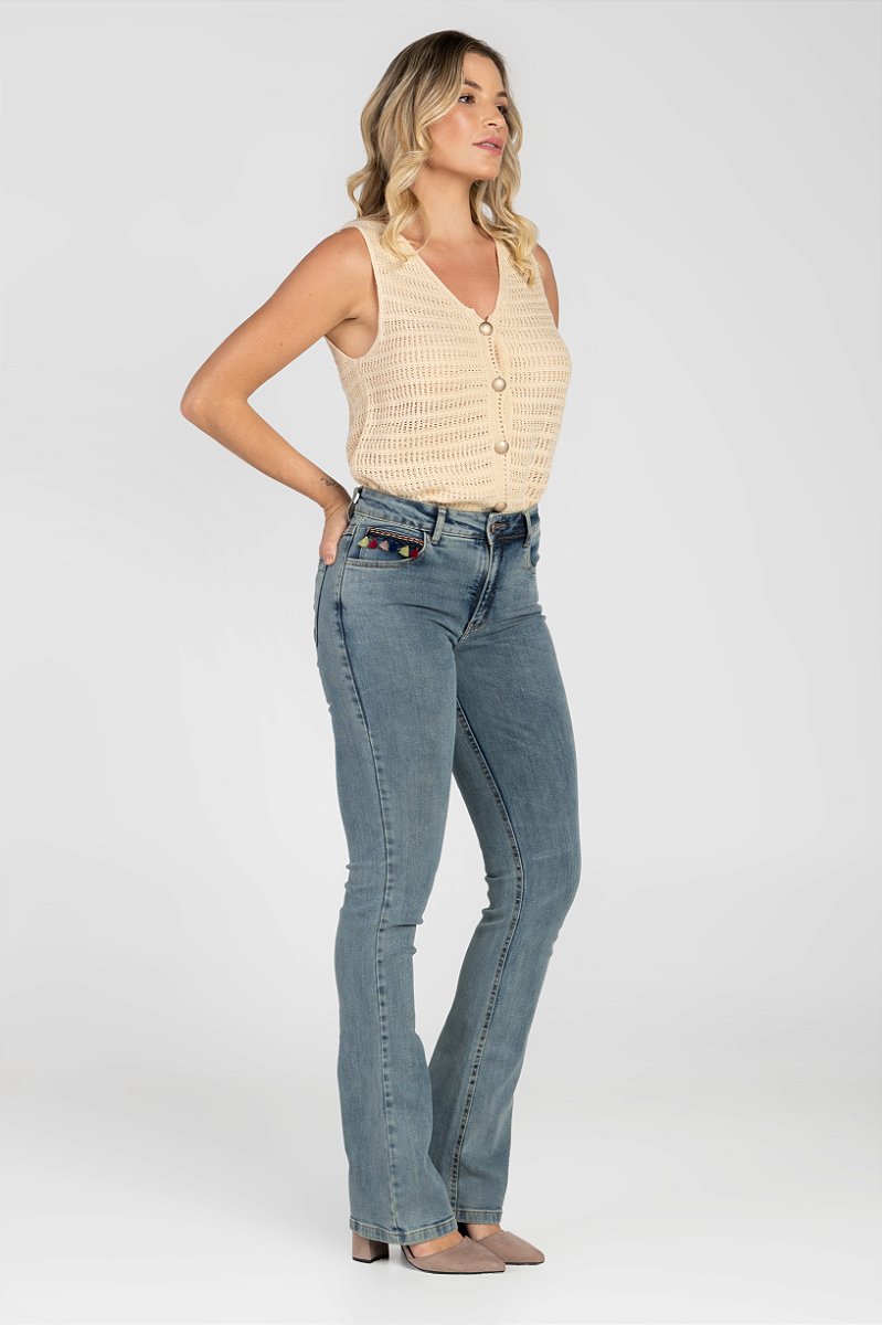Calça Jeans Boot Cut - Bangkok