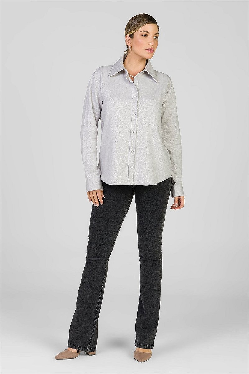 Calça Jeans Boot Cut Preta Estonada - Malibu