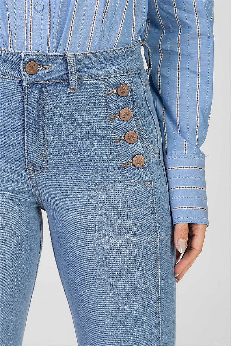 Camisa Listrada Azul - Valentina